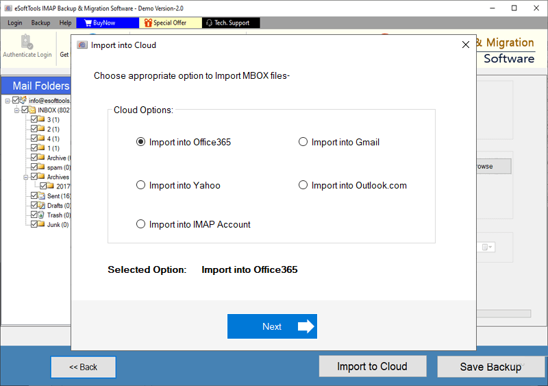 Migrate ProtonMail Emails to Yahoo Mail